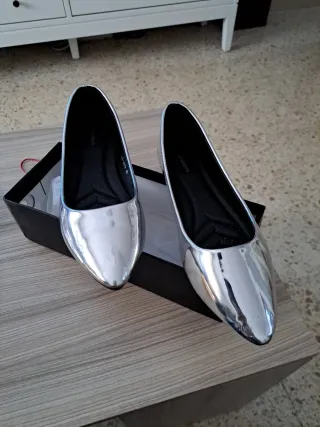 Francesitas plateadas talla 40