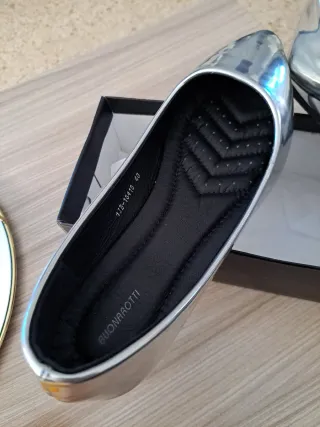 Francesitas plateadas talla 40