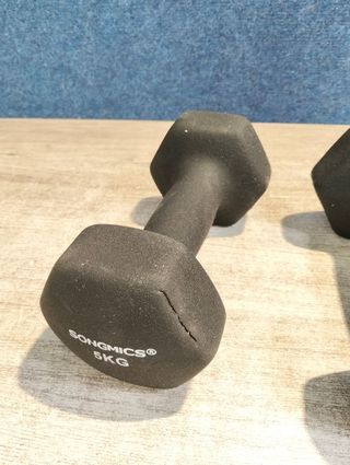 SONGMICS Juego 2 Mancuernas 5KG