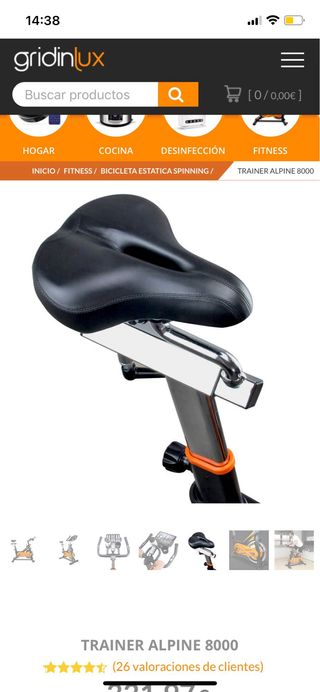 Bicicleta Estática Grilindux Alpine 8000