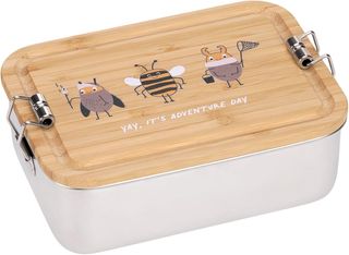 LÄSSIG fiambrera infantil de acero inoxidable y ba