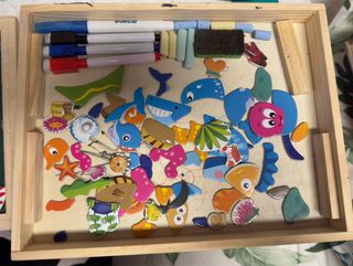 Puzzle Magnético Pizarra Infantil Animales Números