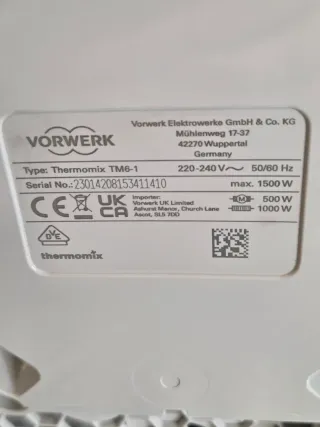 Oportunidad: Thermomix TM6 con garantía vigente