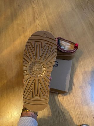 UGG Tasman II Suede Mule Bege/Castanho