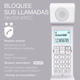 ALCATEL Epure Iconic - Teléfono Inalámbrico DECT -