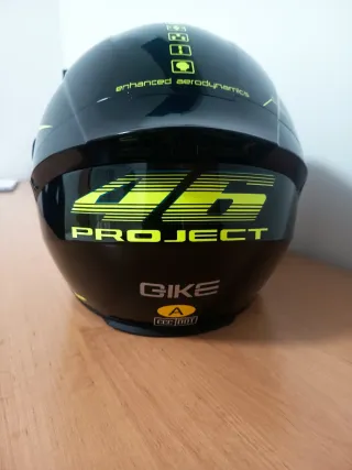 Casco de moto negro PROJECT