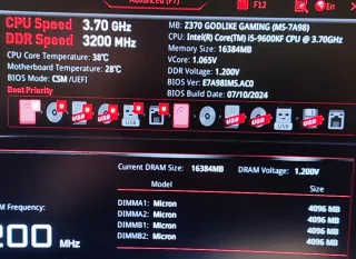 Pack MSI Z370 Godlike Gaming +i5 9600kf+ disipador