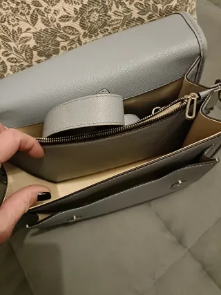 Bolso Tous Azul y Negro.Hombro y bandolera