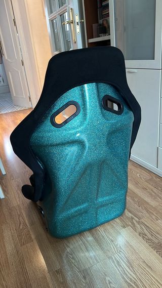 Asiento Baquet Hworks Negro y Azul.