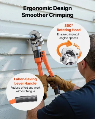 Pinza Crimpatura Idraulica per Tubi in Alluminio