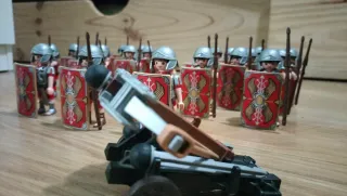 Playmobil Romanos con Escudos y Lanzas