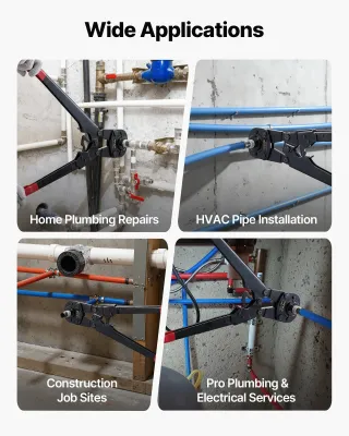 Pinza Crimpatrice Tubi Ganasce PEX in Alluminio