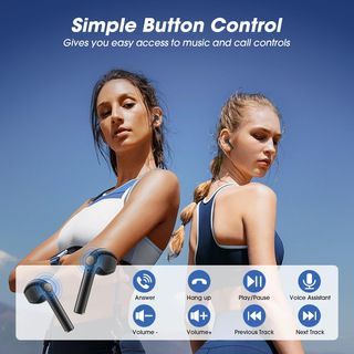 Auriculares Bluetooth, Auriculares Bluetooth 5.3 c