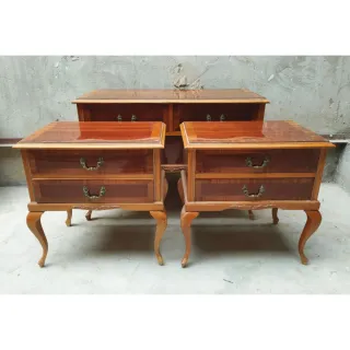 Mesitas de noche Luis XV madera