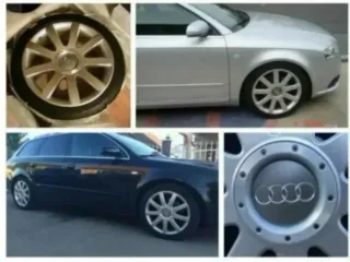 4 TAPACUBOS RUEDA LLANTA TAPAS BUJE AUDI RS4 146MM