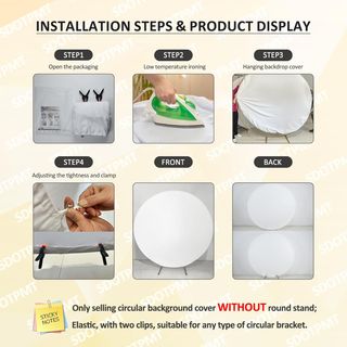 SDOTPMT Diámetro 2m Fútbol Foto Redondo Fondo Blan