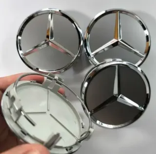 4 TAPAS BUJE CENTROS RUEDAS LLANTAS MERCEDES 75MM