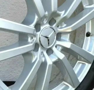 4 TAPAS BUJE CENTROS RUEDAS LLANTAS MERCEDES 75MM