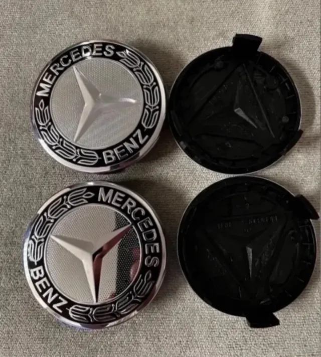 4 TAPABUJES CENTROS RUEDA LLANTA UNIVERSALES 75MM