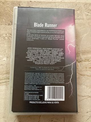 Blade Runner VHS Cine Fantastico