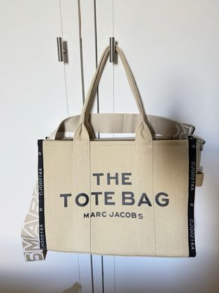 Mala Marc Jacobs Tote Bag Bege e Preta