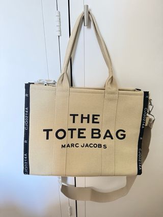 Mala Marc Jacobs Tote Bag Bege e Preta