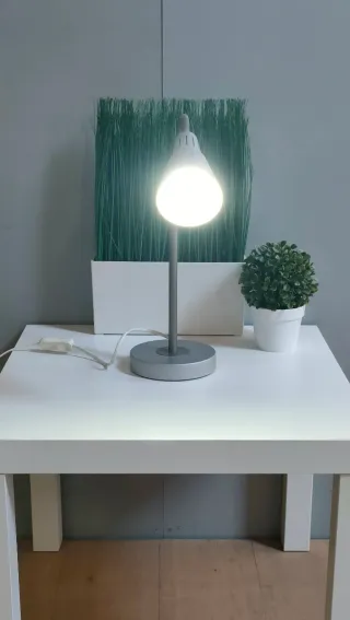 Lámpara Flexo Ikea Kvart Gris Metal