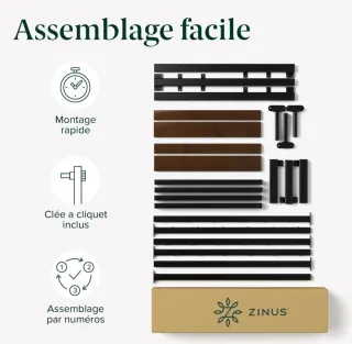 Estructura Cama Metal y Bambú