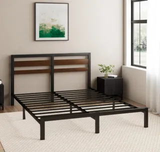 Estructura Cama Metal y Bambú