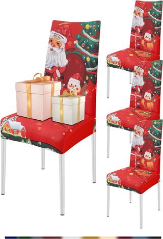 FIGOOO Fundas Sillas de Comedor Pack 4 Fundas para