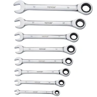 Set di Chiavi Combinate da 8 Pezzi Set Acciaio