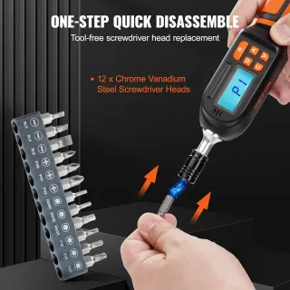 Set di Chiavi Cacciavite Dinamometrico da 1/4''