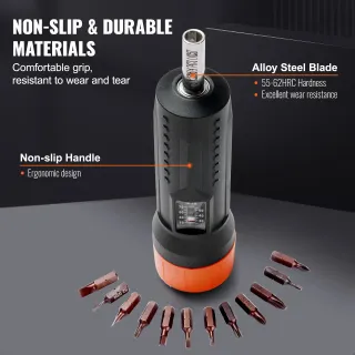 Set di Chiavi per Cacciavite Dinamometrico da 1/4"