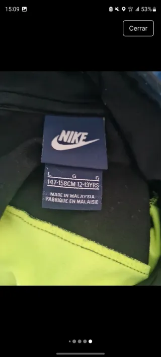 Sudadera Nike Niño Talla L/12-14/147-158