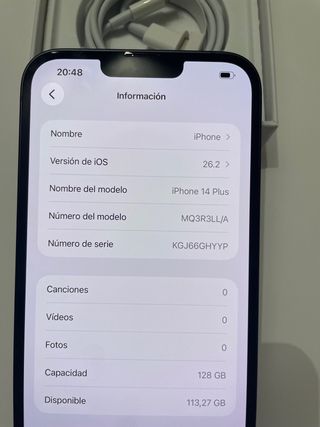 iPhone 14 Plus 128/GB (negro)