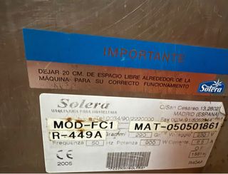 Granizadora Doble Solera