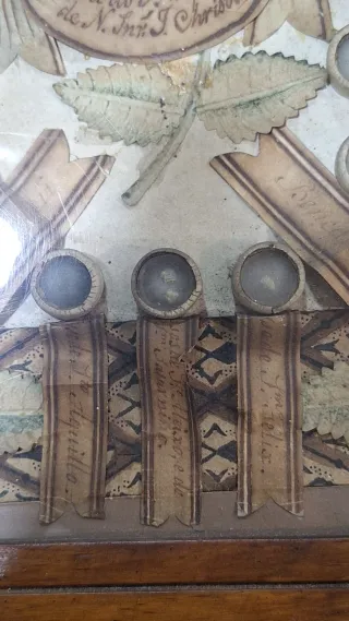 Relicário religioso antigo ex ossibus