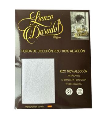 Funda de colchón 100% algodón 135/150cm cremallera