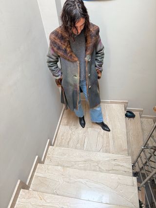 Abrigo Custo Barcelona Talla M Multicolor