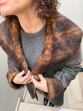 Abrigo Custo Barcelona Talla M Multicolor