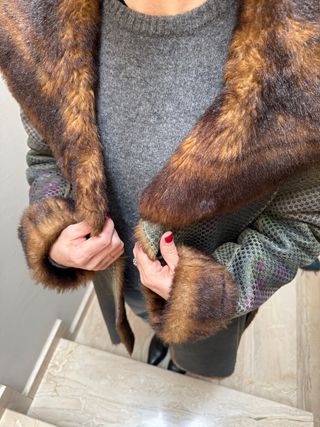 Abrigo Custo Barcelona Talla M Multicolor