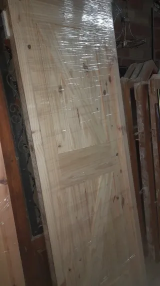Puerta rústica estilo granero madera