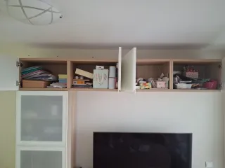 Mobile TV lucido bianco e vetro