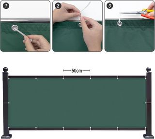SUNNY GUARD Pantalla Privacidad Balcón 150x600cm P