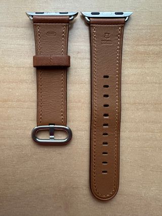 Apple Watch 38mm. Saddle Brown Classic Buckle