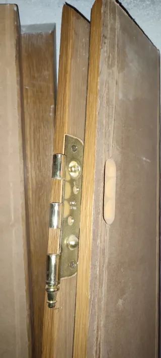 Puerta entrada Roble Maciza Doble Blindaje