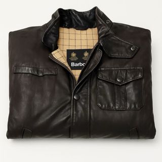Barbour Bushman chaqueta encerada marrón L