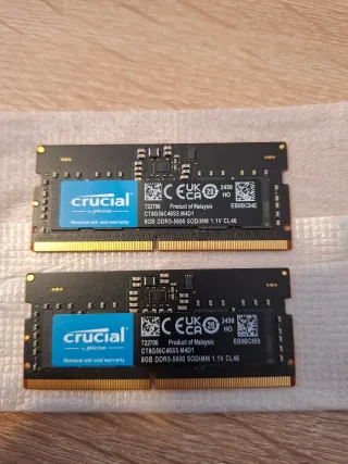 2x Crucial 8GB DDR5 SODIMM 5600MHz CL46