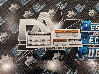 Decals Kit for Yamaha XT 350 --1992, black version