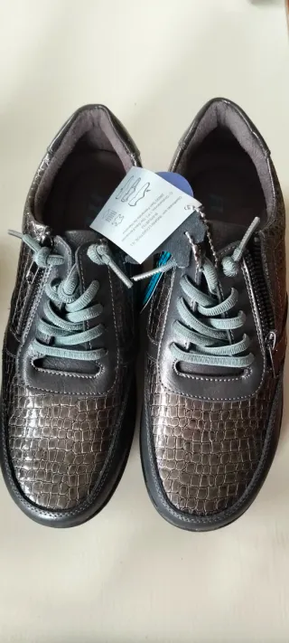 Zapatos Deportivos Mujer Piel Cuña